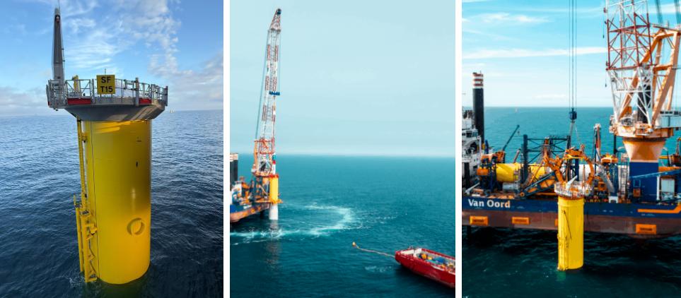 RWE索非亞海上風電場單樁基礎安裝完成