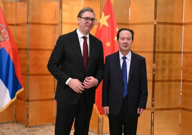 中國電建黨委書記、董事長丁焰章拜會塞爾維亞總統武契奇