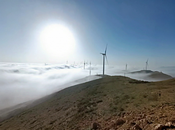 慶陽二期D1風(fēng)電項目首臺風(fēng)機并網(wǎng)